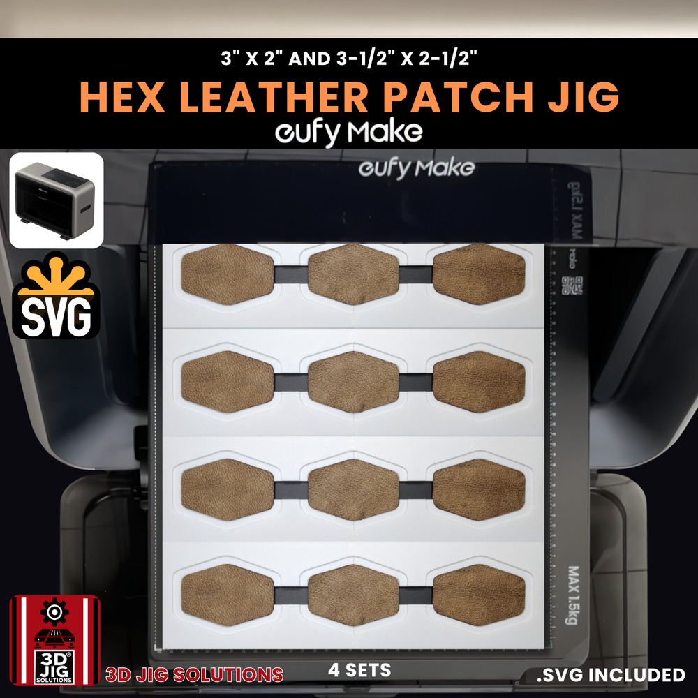 EufyMake E1 Jig | Hex Hat Patch UV Printer Fixture, UV Printing Alignment Tool