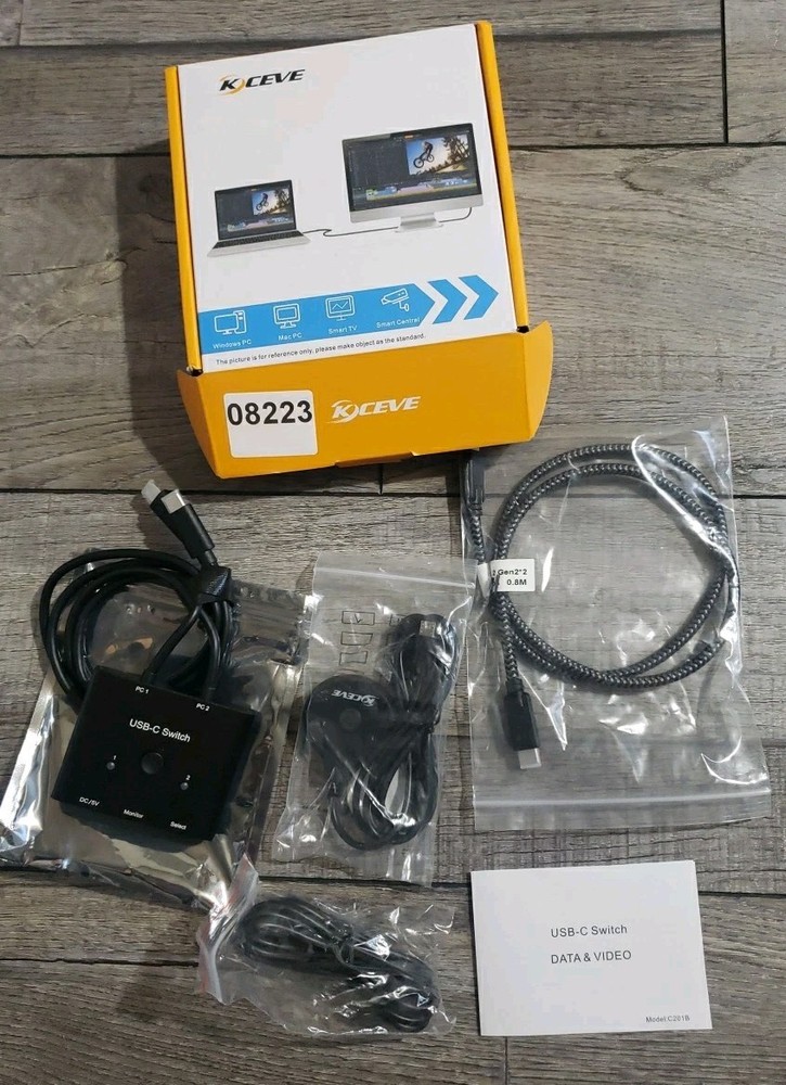 USB C Switch,Bi-Directional USB C Switcher 2 Computers,MLEEDA USB Type C KVM...