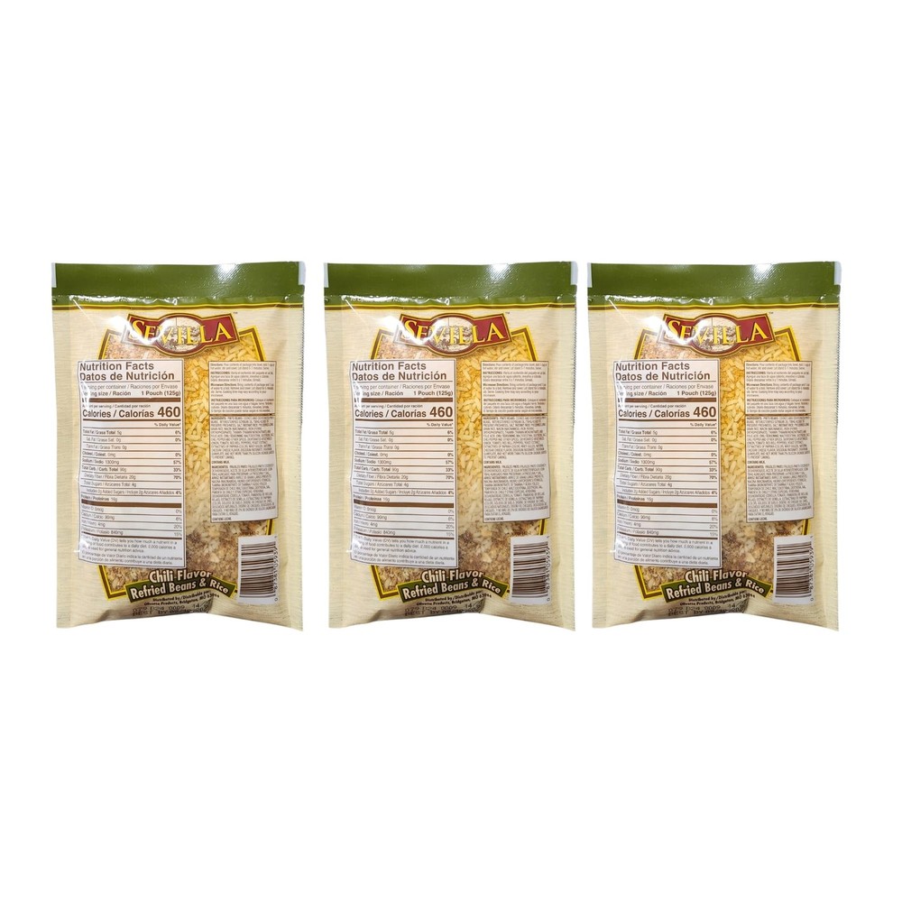 Refried Beans & Rice 3 Pack, Chili Flavor