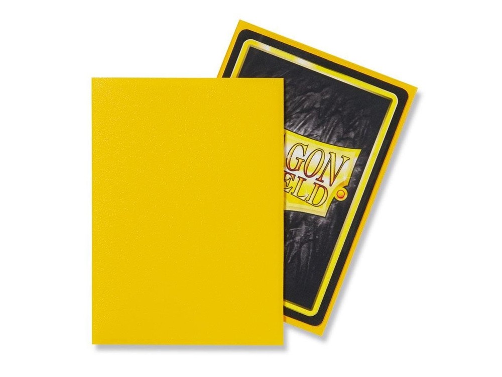 Dragon Shield 100 Count Standard Size Matte Deck Protector Sleeves (Matte Yel...