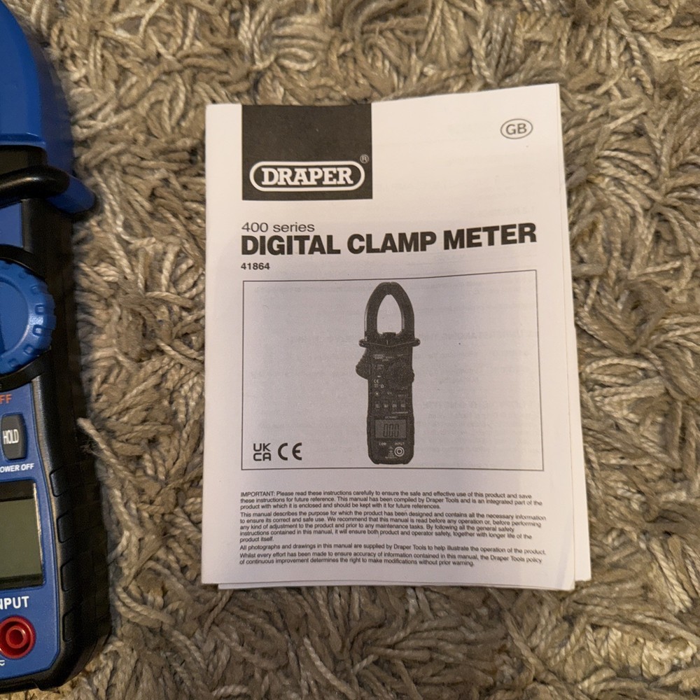 Draper Manual-Ranging Digital Clamp Meter 41864