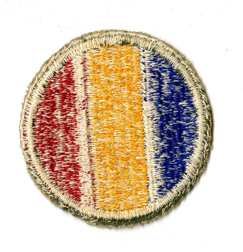 Replacement and Schools Command White Back Patch WWII Original