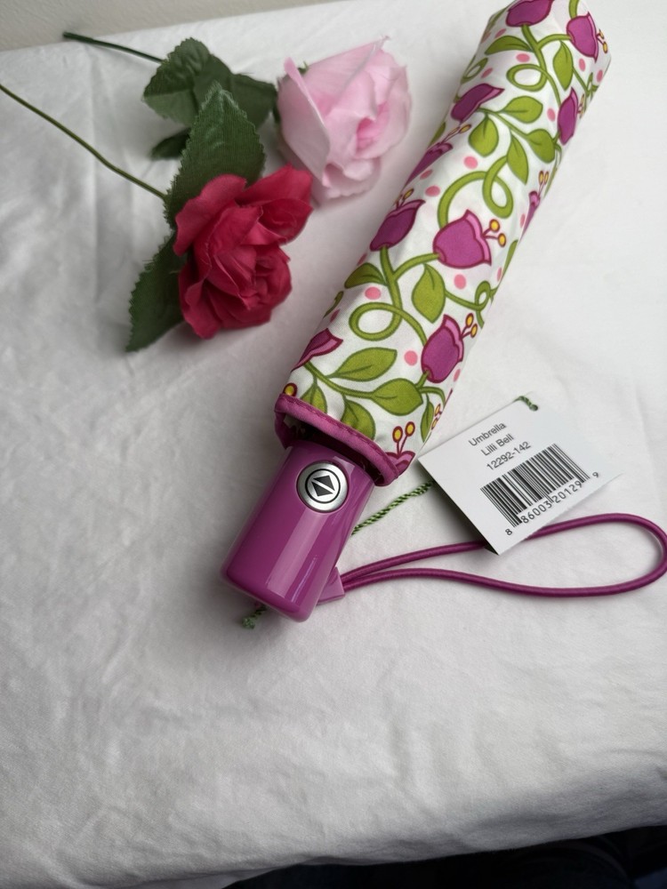 Vera Bradley Lilli Bell Automatic Umbrella RETIRED Rare ❤️💖