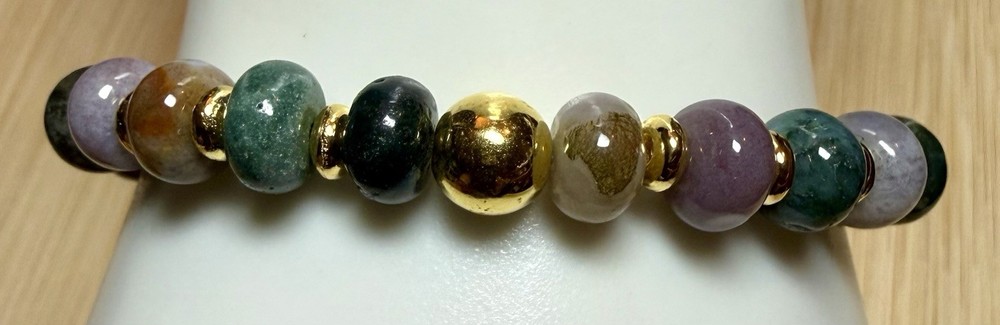 Indian Agate Stretch Bracelet