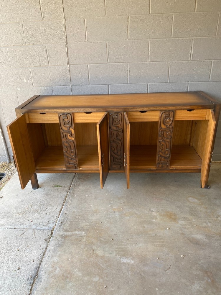 Mid 20th Century Brutalist Tessellated Sideboard