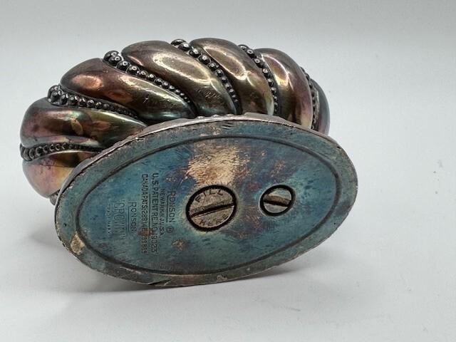 Ronson Crown Table Lighter - Silver Plated