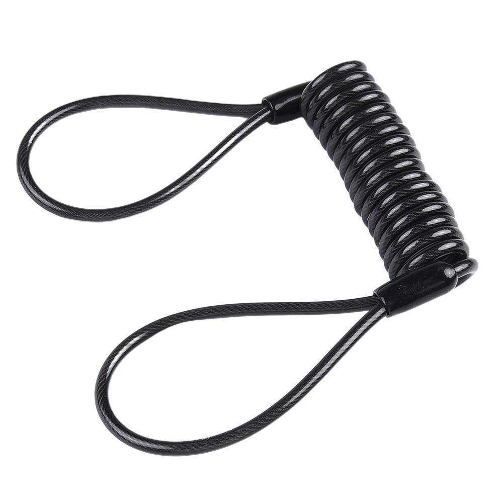 Cable Disc Lock Reminder 1pc 4mm Approx. 120cm Plastic Scooter Security