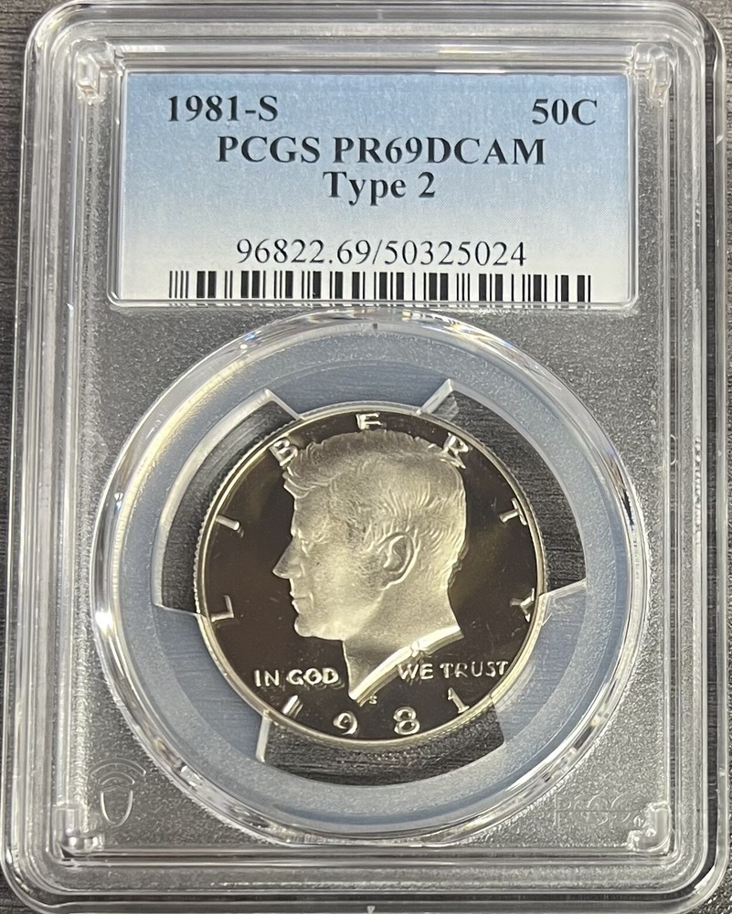 1981 S Type 2 Clad Kennedy Half Dollar PCGS PR69DCAM