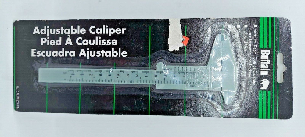 Buffalo Tools Vintage Adjustable Caliper 1996 New