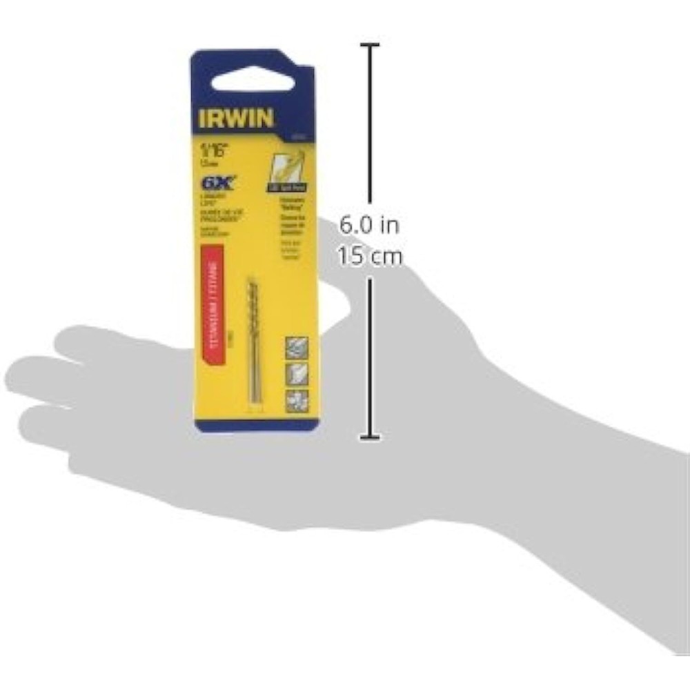 Irwin Drill 1/16 TIN JL 135' CARDED