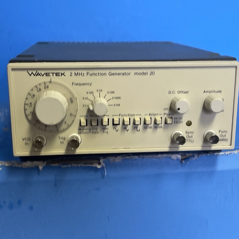 WAVETEK 2 MHZ FUNCTION GENRATOR MODEL 20
