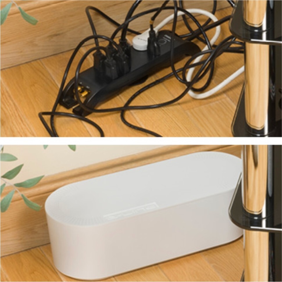 D-Line Cable Management Box Hide And Conceal Power Strips Electrical Cords From