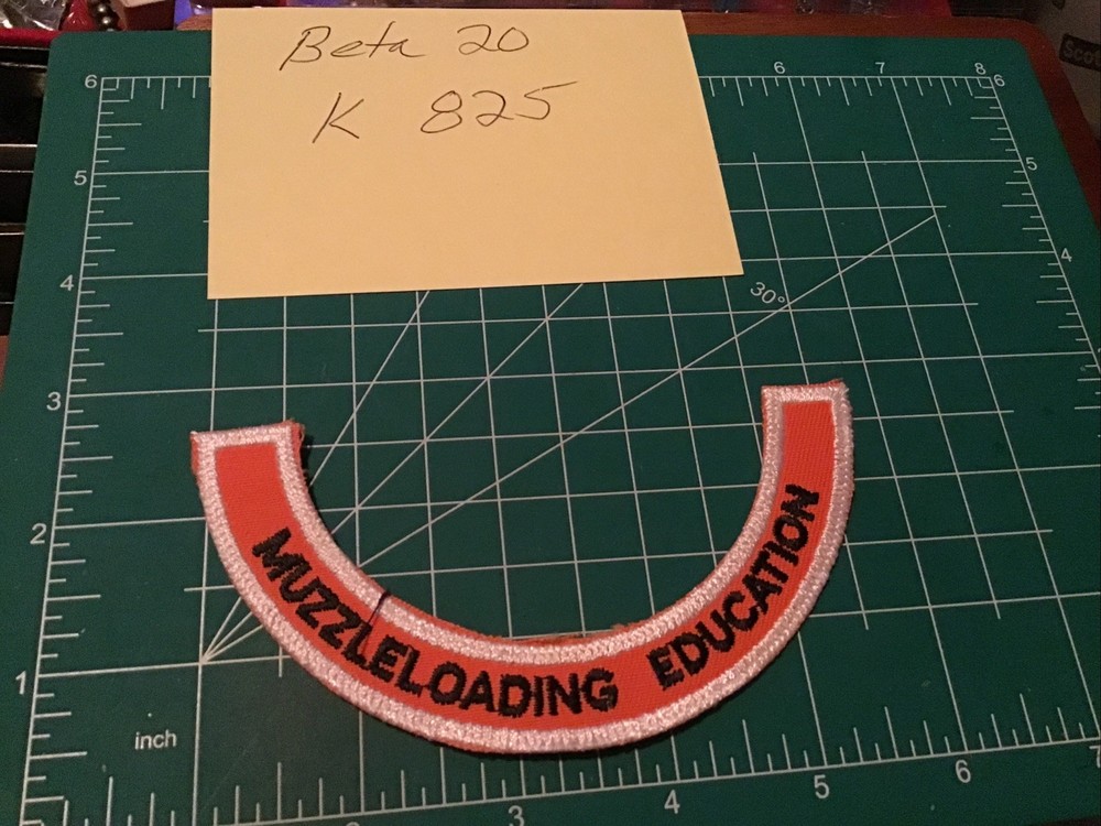 Muzzle loading Education Patch Applique Crest Iron On