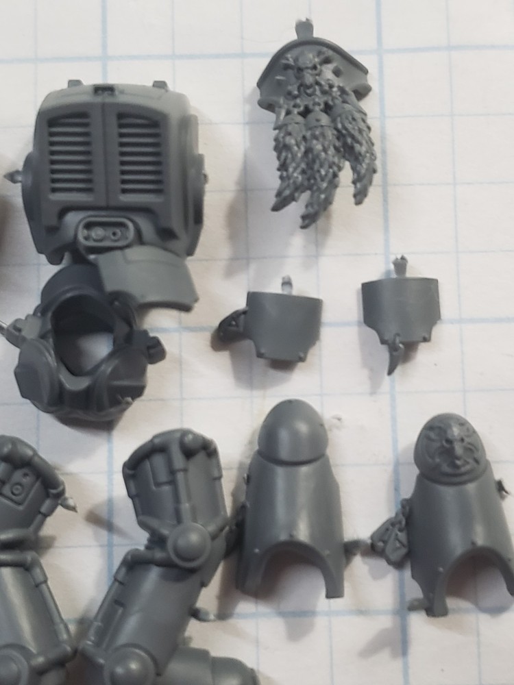 40k Space Wolves Bits Wolf Guard Terminator Armored Torso Legs Set #92
