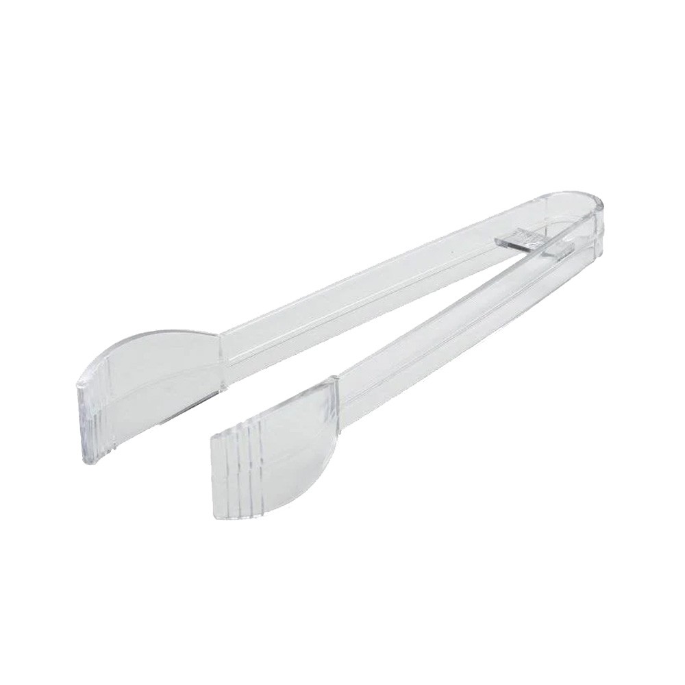 FINELINE SETTINGS  3307-CL Clear 7" Individually Wrapped Plastic Tongs 48/case