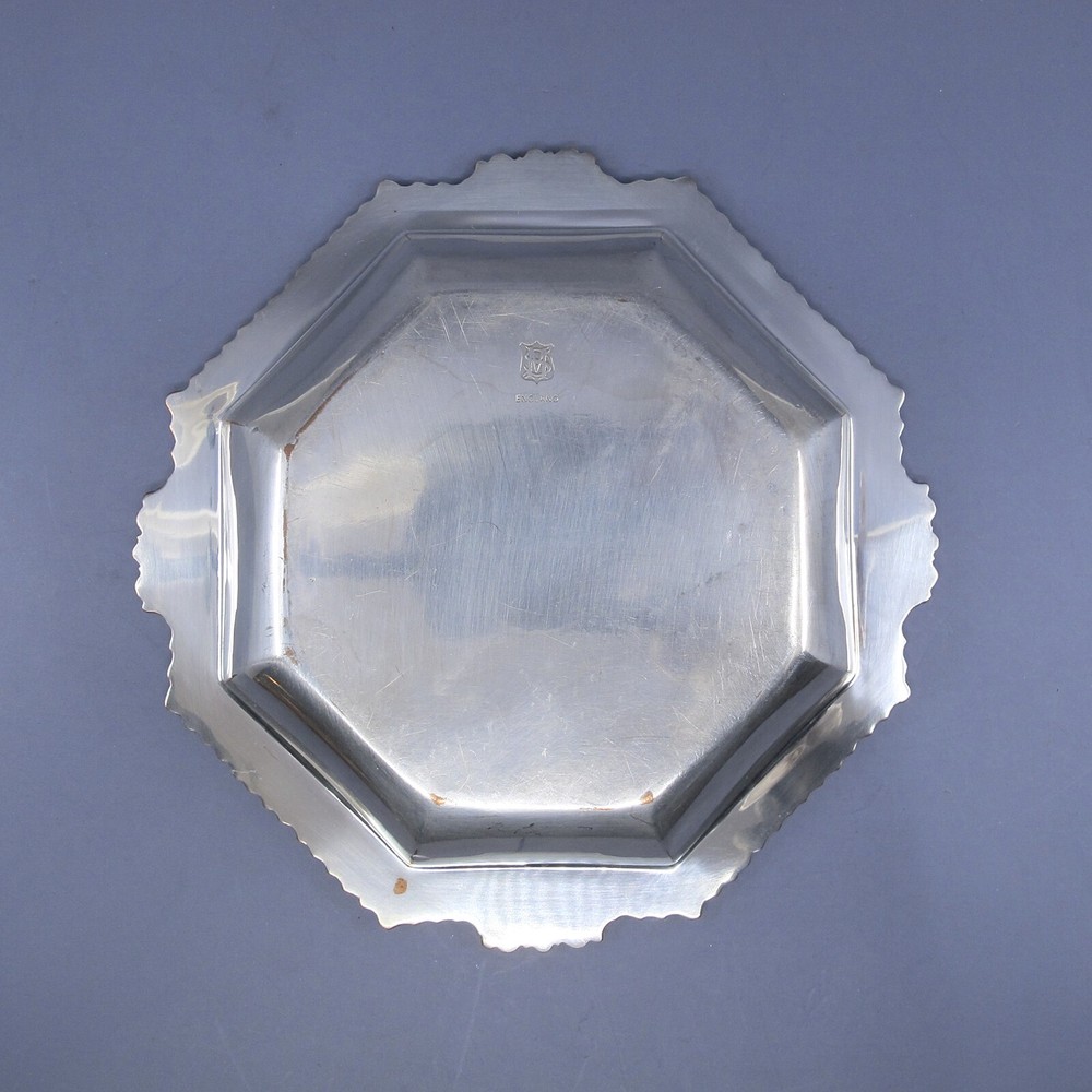 c1912 Barker Ellis 6.25"Small Pair Octagonal Covered Side Serving Dishes Entree