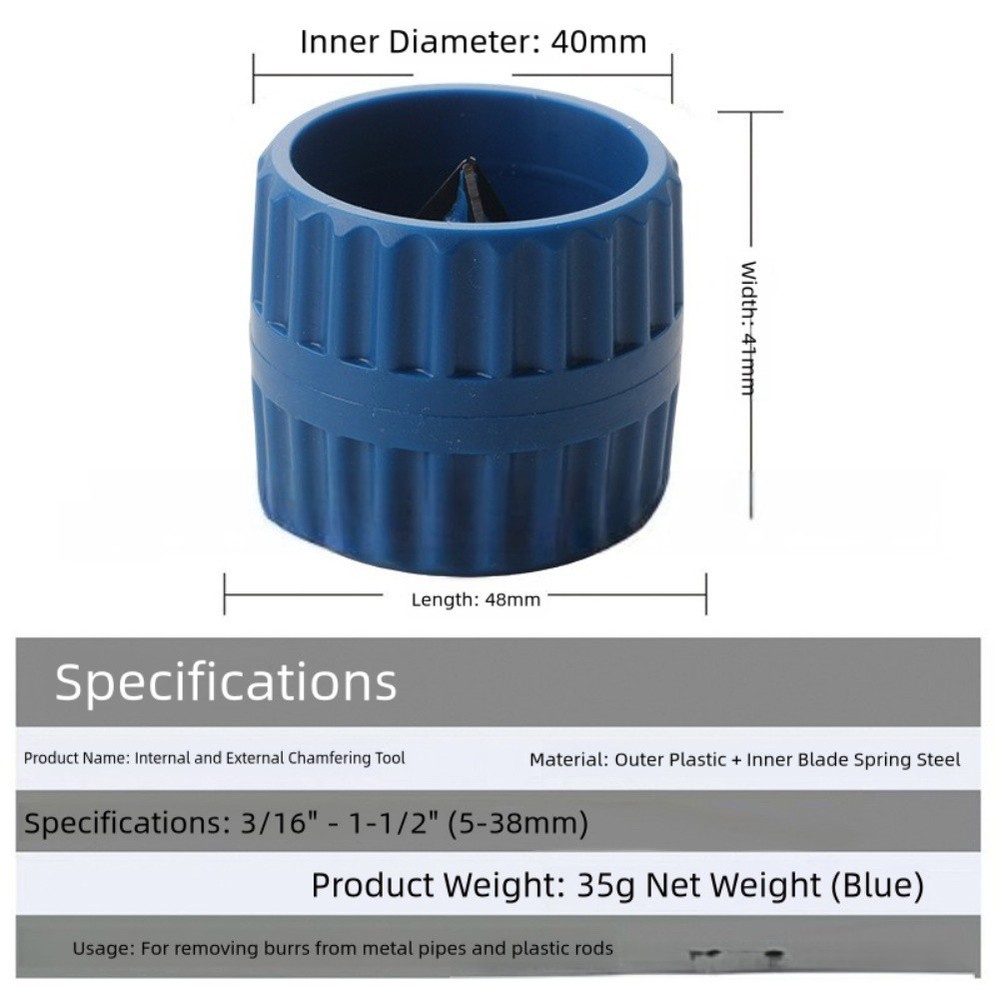 Efficient Copper Tubing Deburring Tool with Smooth Inner Outer Chamfering