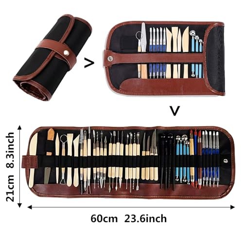 43 Pcs Pottery & Clay Sculpting Tools, Double Sided Ceramic Clay 43 PCS
