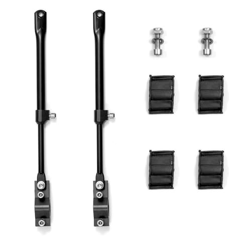 Two Side Support Bars for Rear Bike Rack, Adjustable Length, Includes Two