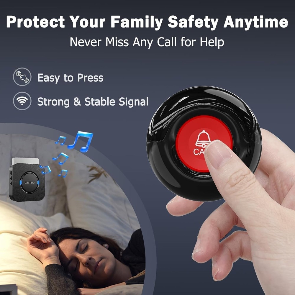 Wireless Intercom System for Home Caregivers - 500FT Range