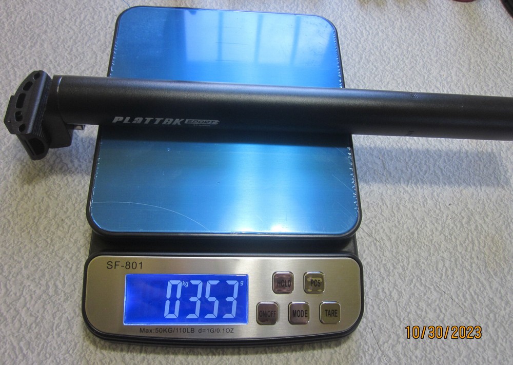 Plattbk seat post 31.6 black nos
