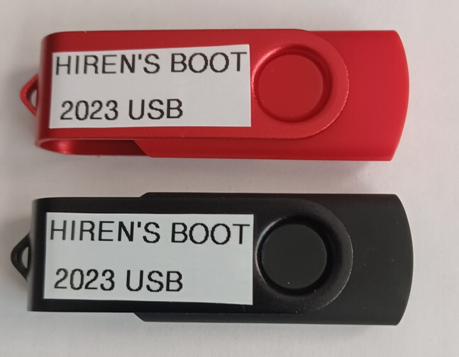 Hiren’s BOOT 2023 USB Win10 PE 64GB IT Support Tech Tools Bootable Flash Drive