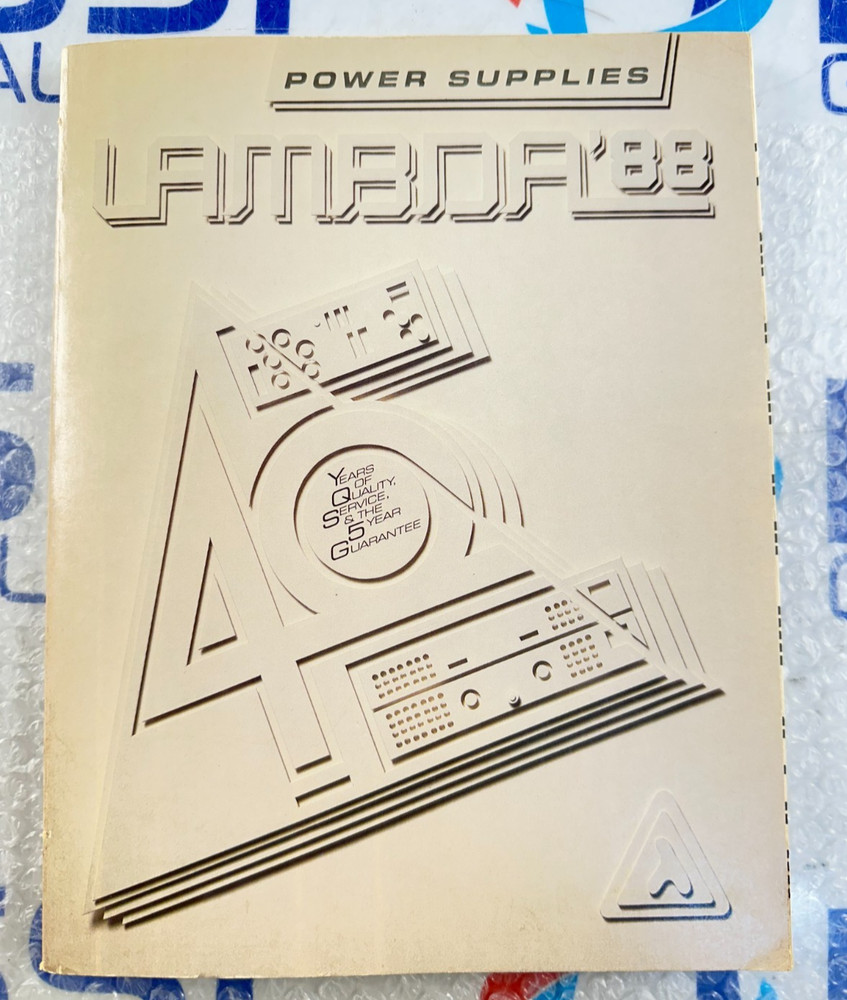 Lambda '88 Power Supply Catalog.