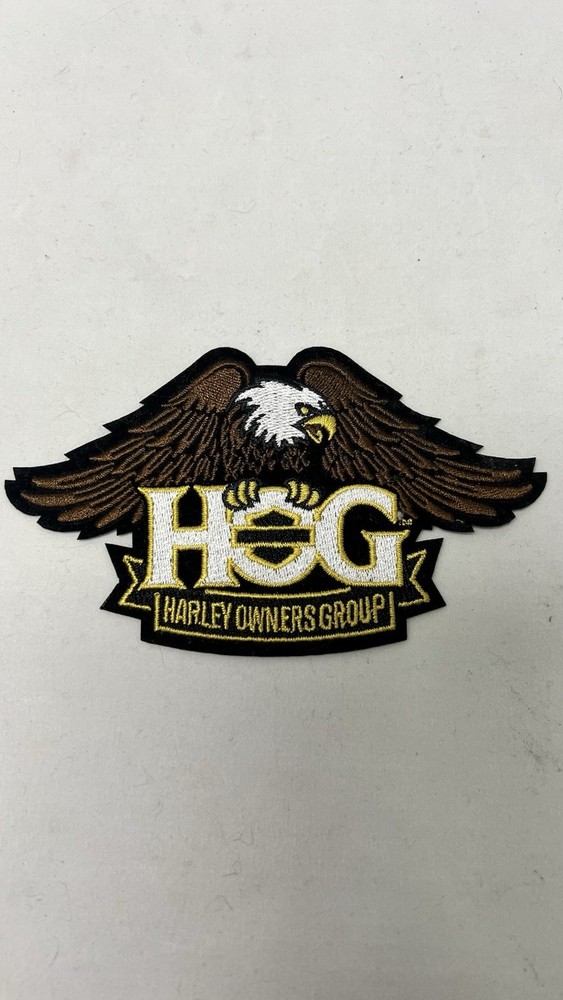 Harley Owners Group HOG Small Downwing Eagle Patch 5" x 2 3/4" NEW