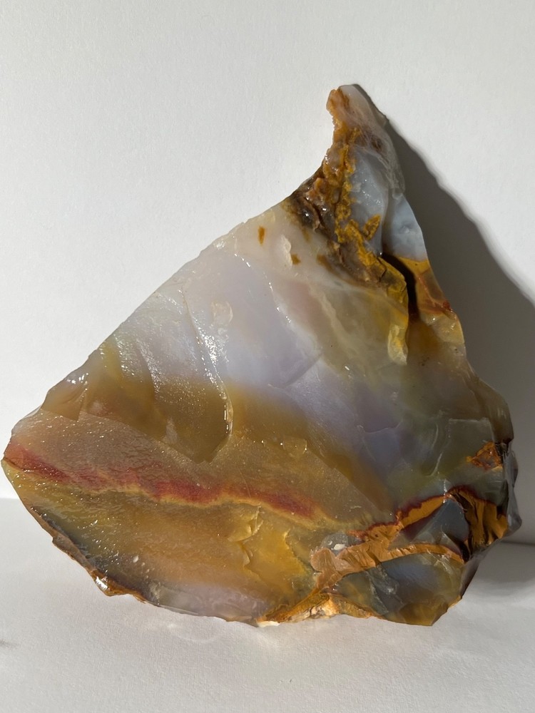 Polka Dot Agate Blue Ice Unpolished Slab