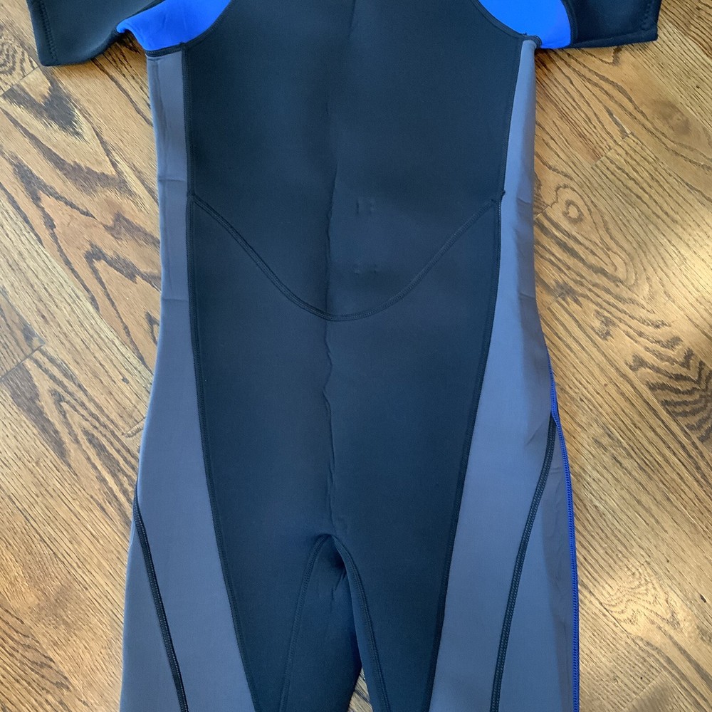 EVO 3mm Shorty Wetsuit Mens Small Black Back Closure EUC