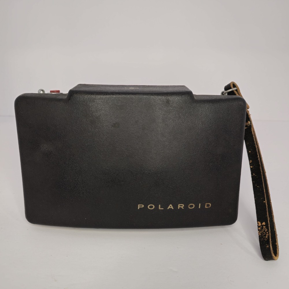 Vintage Polaroid Automatic 100 Land Camera w/ Case, info, & Cold Clip Not Tested