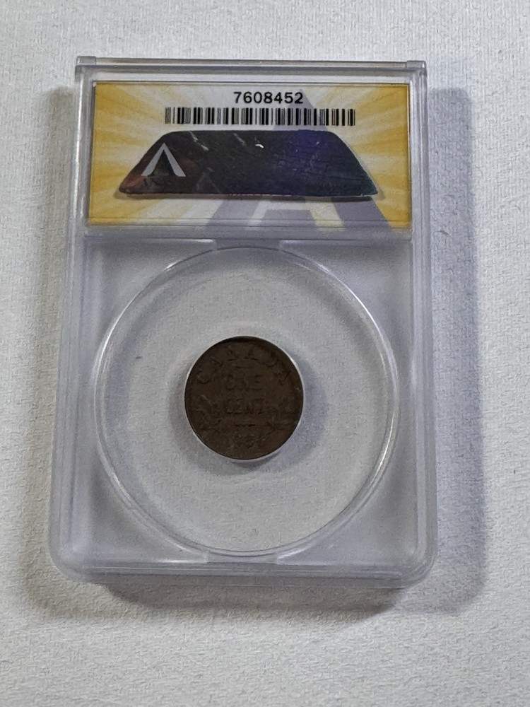 1936 Canada Small Cent Graded MS 62 BN by ANACS
