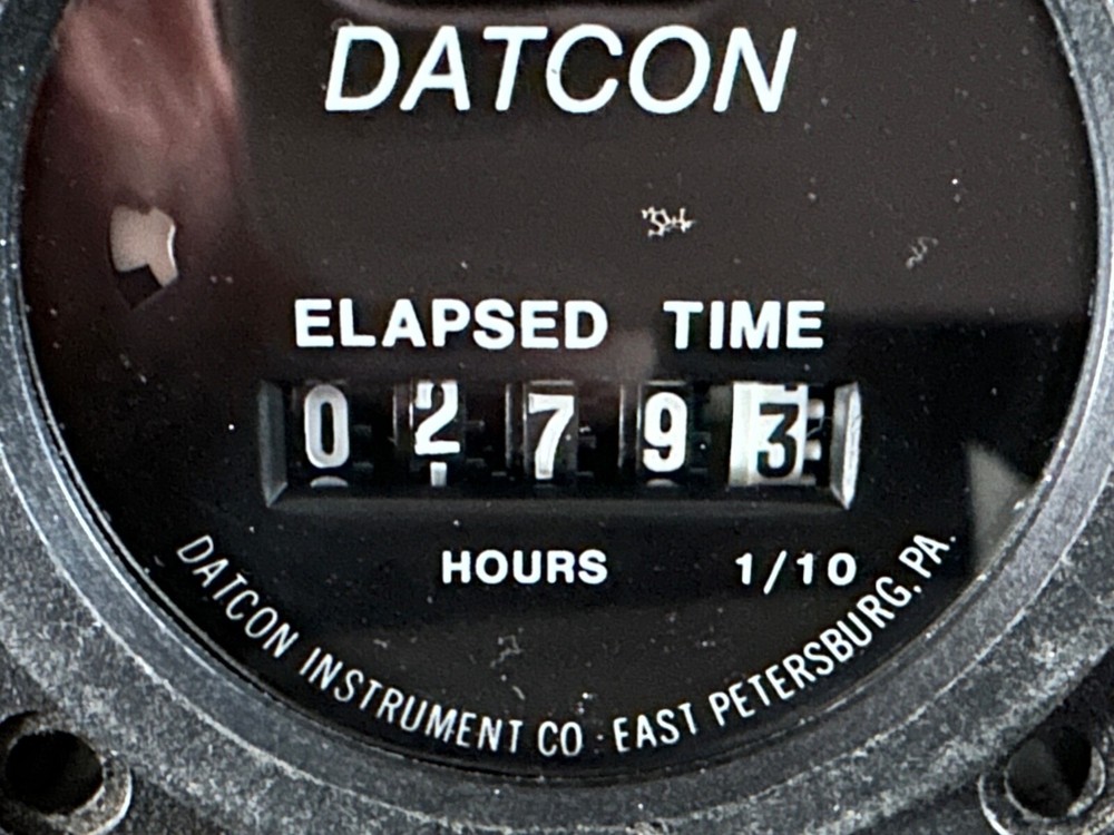 Datcon Elapsed Time Flight Hour Meter Indicator 773UT, P/N 56194-00
