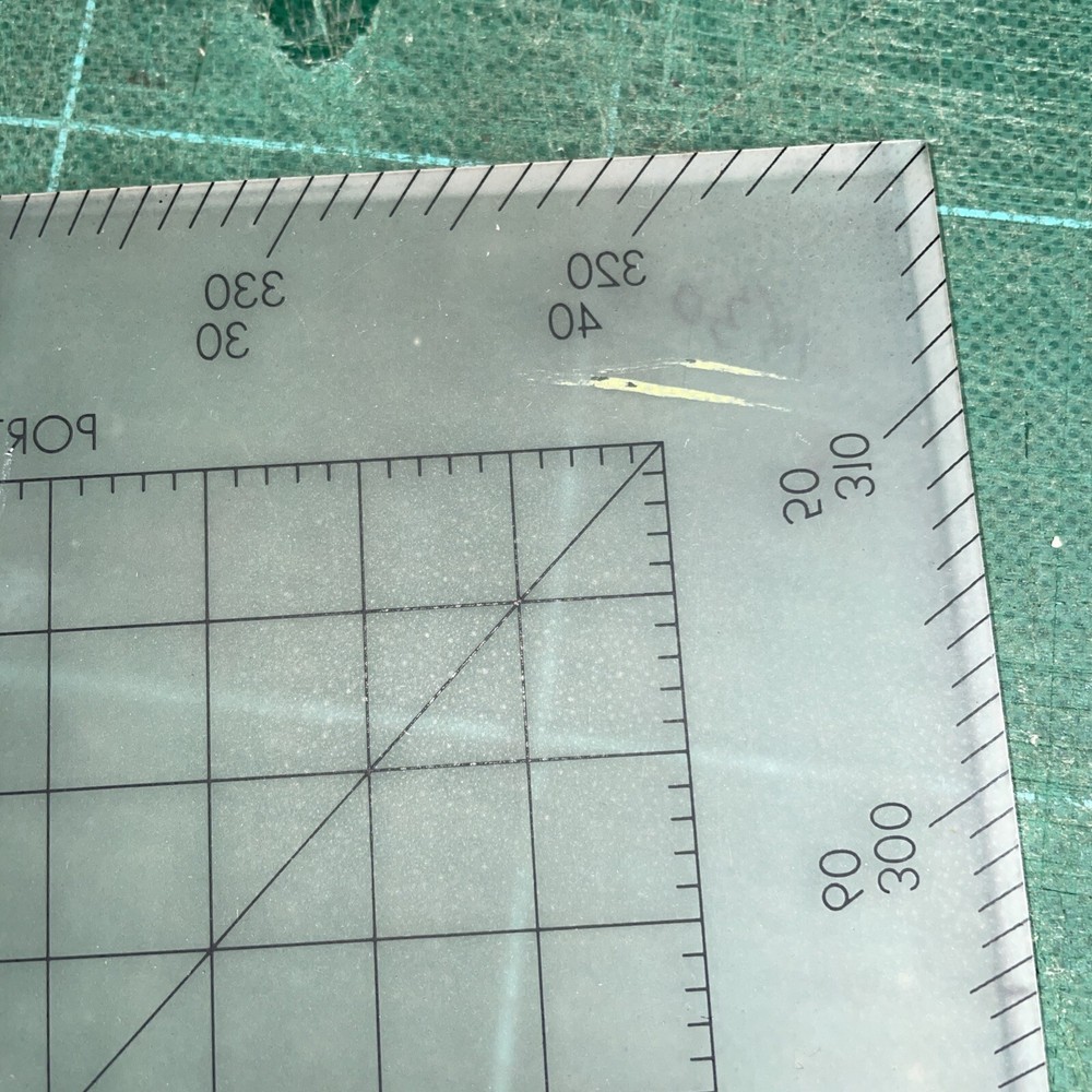 Vintage Blundell Harling, Navigational Protractor & Parallel Ruler 250mm