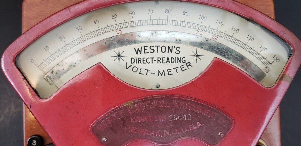 Vintage Weston's Direct Reading Volt-Meter Voltmeter