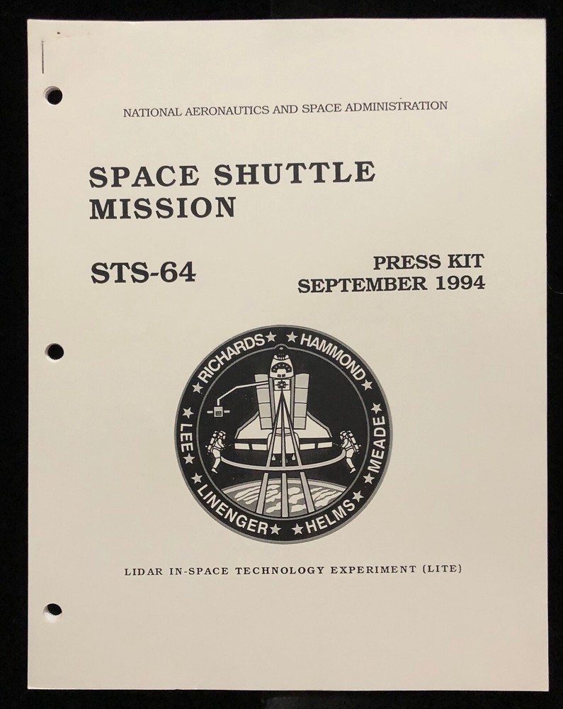 STS-64 NASA RELEASED SPACE SHUTTLE MISSION PRESS KIT