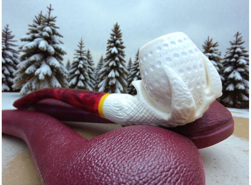 Block Meerschaum Eagle Claw Pipe