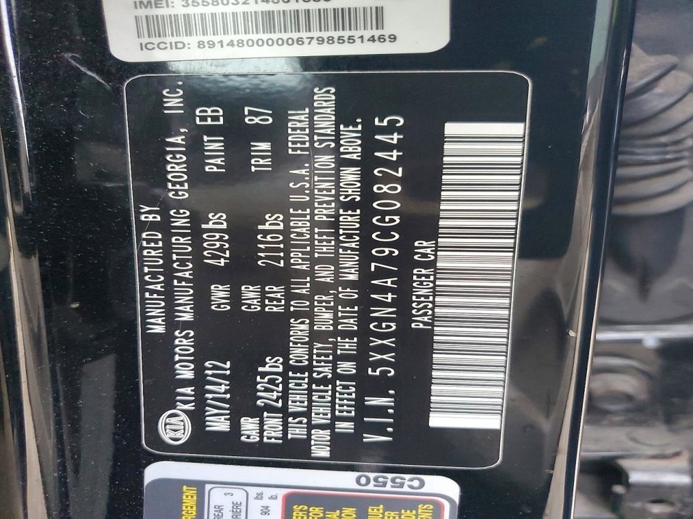 Engine ECM Electronic Control Module Canada Market Fits 11-13 OPTIMA 4984482