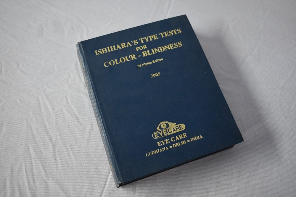 38 Plate Ishihara Test Book for Color Blindness Testing