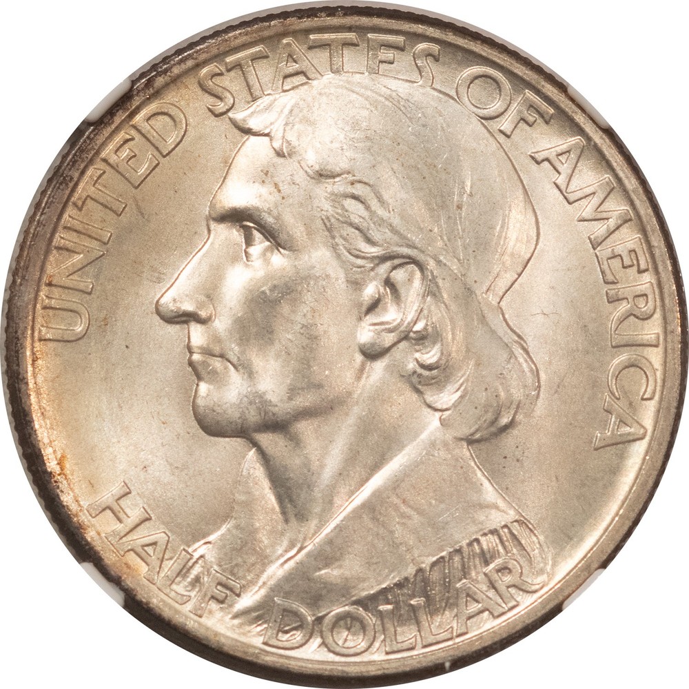 1936-D BOONE COMMEMORATIVE HALF DOLLAR - NGC MS-66, NICE!