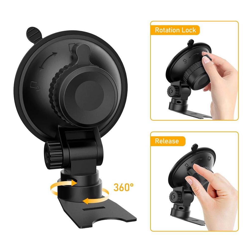 Radar Detector Mount - Car Mounting Bracket Suction Cup Holder for Windshield an