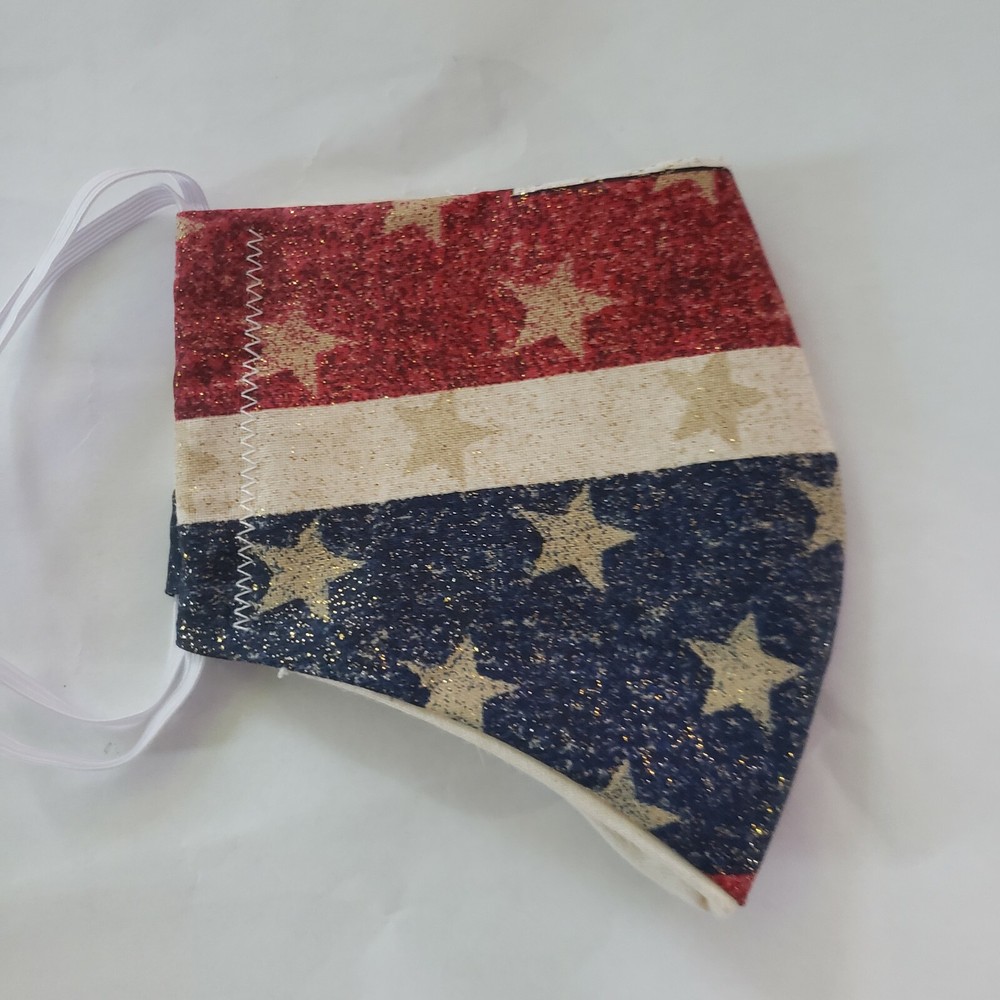 Handmade face mask washable and reusable new  with filter pocket