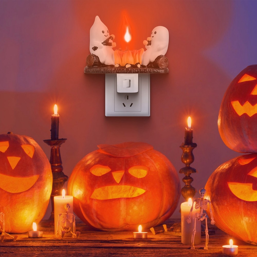Campfire Flickering, Ghosts Campfire Flicker Flame Halloween Nightlight