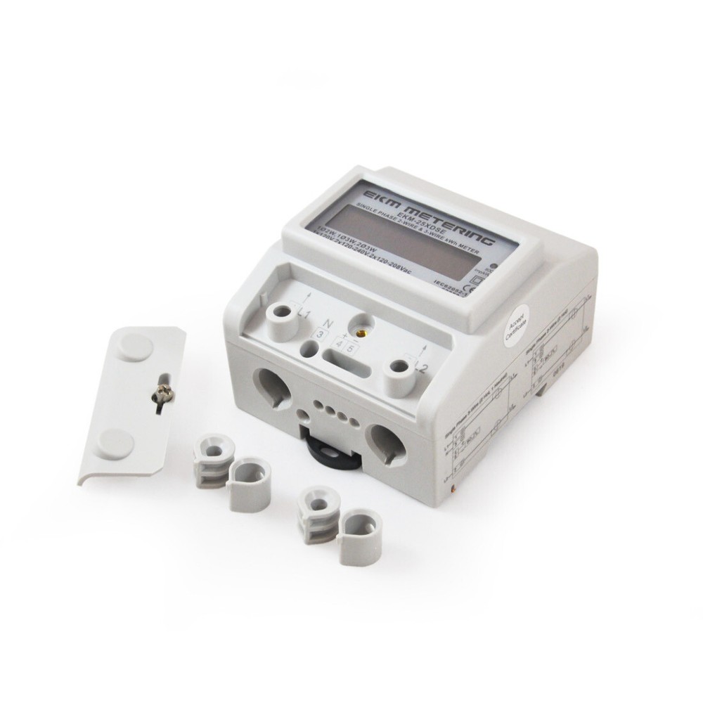 Electrical kWh Meter 120/240V 100A Digital LCD Display #4