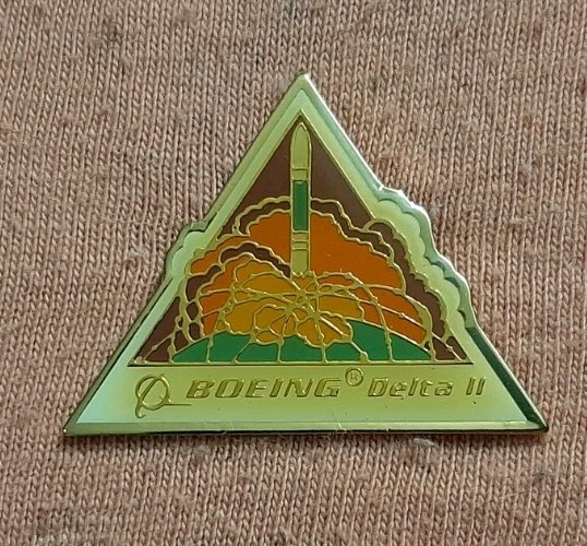 Vintage Boeing Delta II Expendable Launch System Rocket Lapel Pin