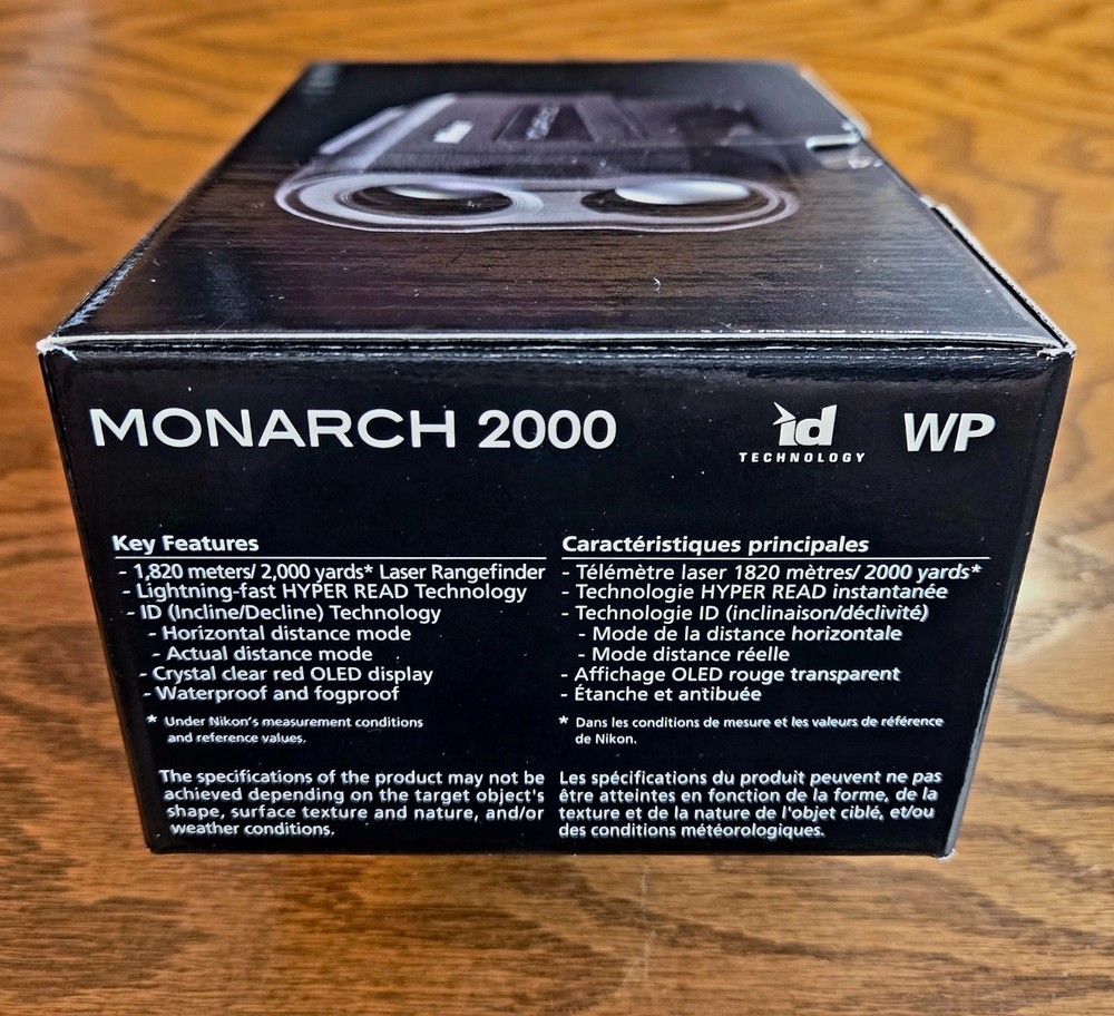New Nikon Monarch 2000 6x21mm Laser Rangefinder
