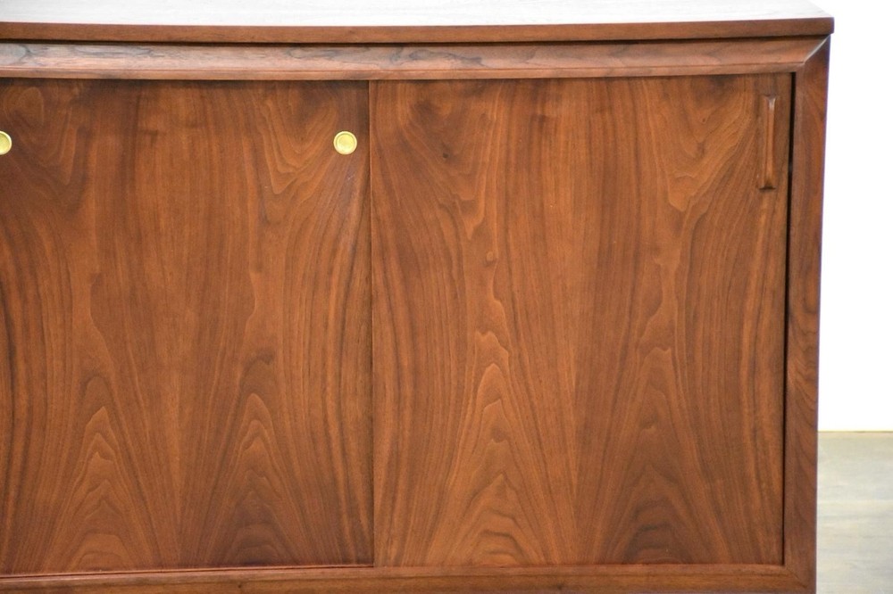 Refinished 57” Walnut Sideboard Credenza