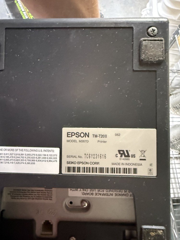 Epson TM-T20II USB Receipt Printer - Grey