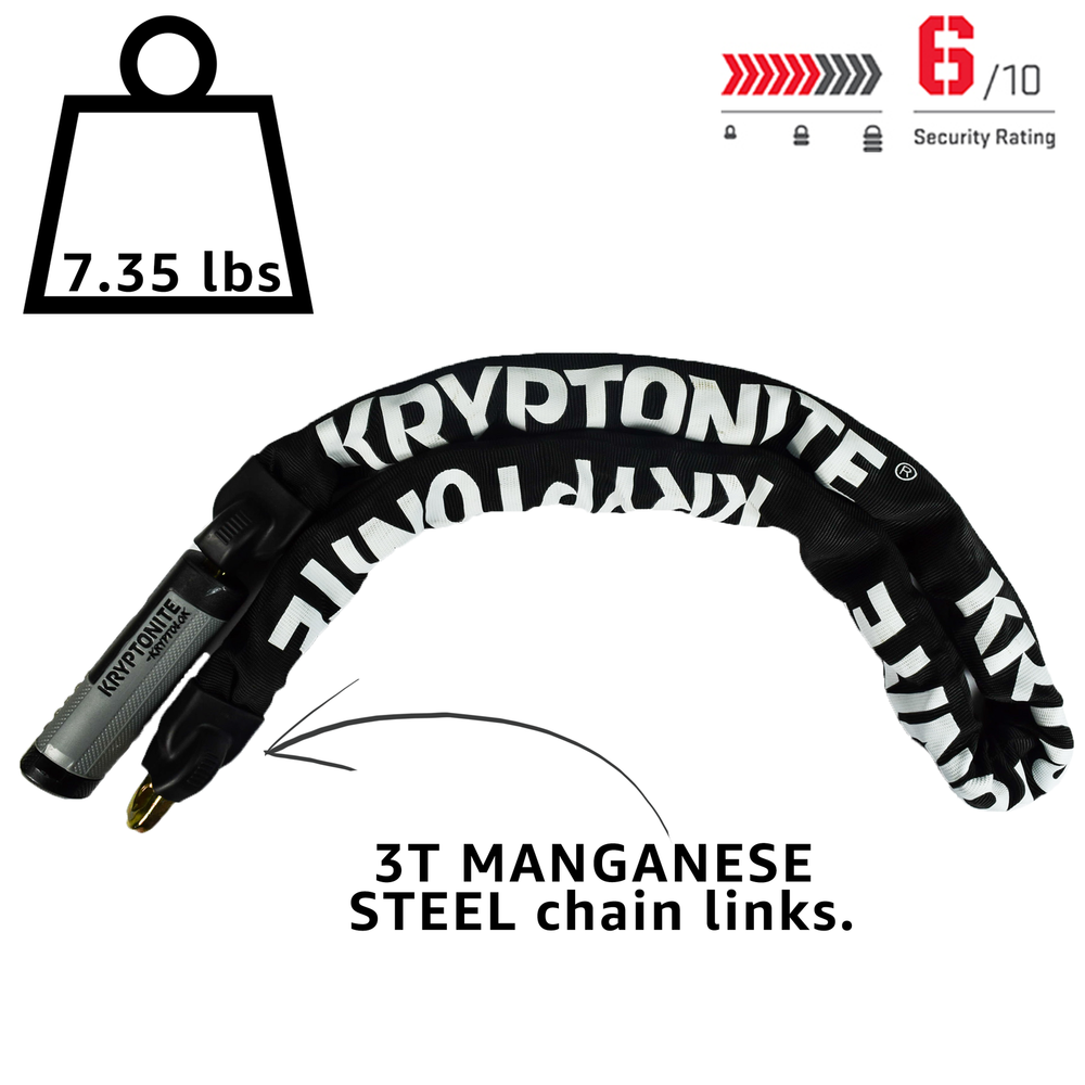 Kryptonite 003274 KryptoLok 912 Combo Chain Lock - 120cm