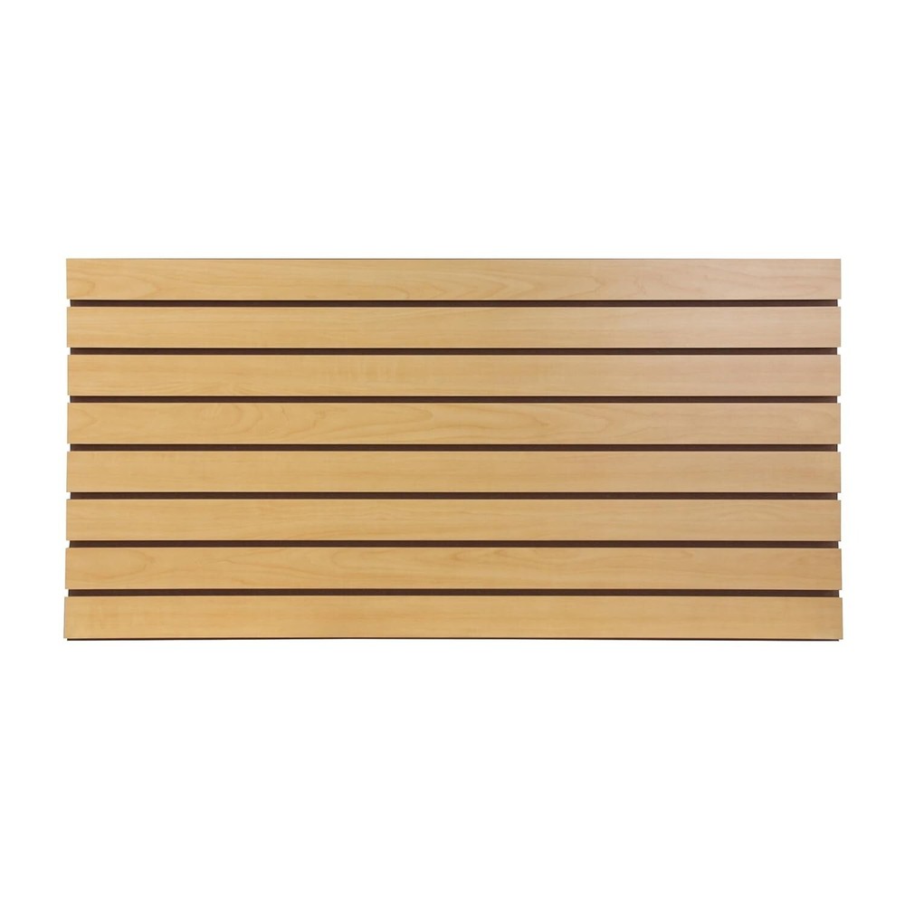 2 Slatwall Easy Panels 4' x 2' Horizontal Maple Fiberboard Panel
